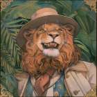 Lion Face Art Print