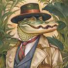 Gator Face Art Print