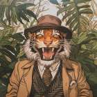 Tiger Face Art Print