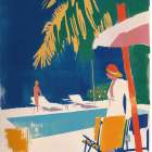 Pool Vibes I Art Print