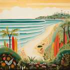 By the Waters Edge V Art Print