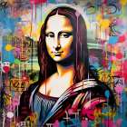 Graffiti Lisa Art Print
