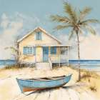 Cottage by the Sea II Art Print