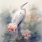 Elegant Plumage I Art Print