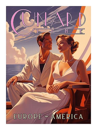 Deco Days II Travel Print