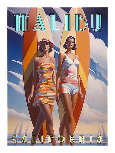 Deco Days III Art Print