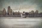 Central Park Reservoir in Winter Art Print