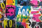 Neon Memory Fragments-1 Art Print