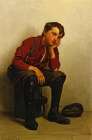 A Lull In Business ca 1890 Art Print