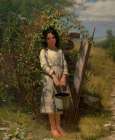 Blackberry Picking Art Print