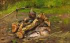 Camp in Vermont 1879 Art Print