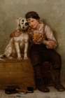 Lunch for Two 1894 Art Print