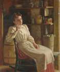 Meditation ca 1900 Art Print