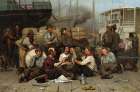 The Longshoremens Noon 1879 Art Print