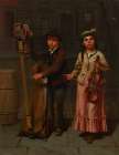 The Two Musicians 1874 Art Print