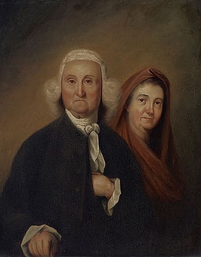 Governor Jonathan Trumbull, Sr. and Mrs. Trumbull, Faith Robinson 1783 Art Print by John Trumbull