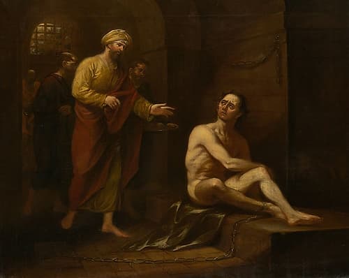 I Was in Prison and Ye Came Unto Me Matthew, 25.36 1834 Art Print by John Trumbull