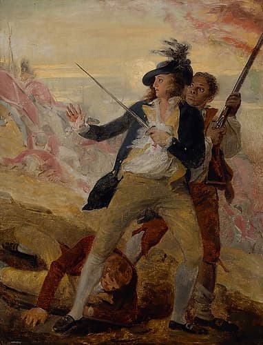 Lieutenant Thomas Grosvenor and Servant 1797 Art Print by John Trumbull