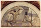 Egyptian hieroglyphics mural in Evolution of the Book series 1896 Art Print