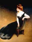 Portrait of Mrs V, Mrs Herman Duryea 1898 Art Print