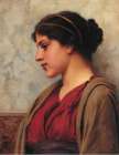 A Classical Beauty, Far-away Thoughts Art Print