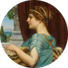 A Pompeian Lady 1904 Art Print