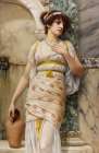At the fountain 1893 Art Print