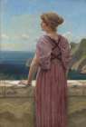 Memories, a study 1890 Art Print