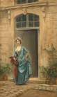 Morning promenade Art Print by Julius LeBlanc Stewart