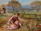 The First Spring 1890 Art Print by Julius LeBlanc Stewart
