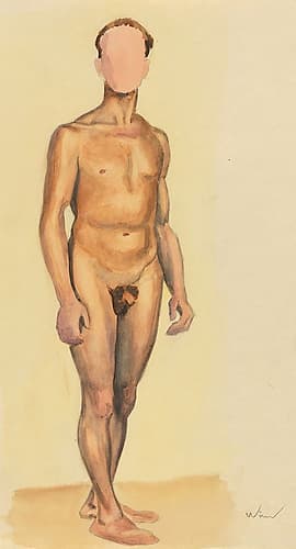 Mannlicher Akt VI 1925 Art Print