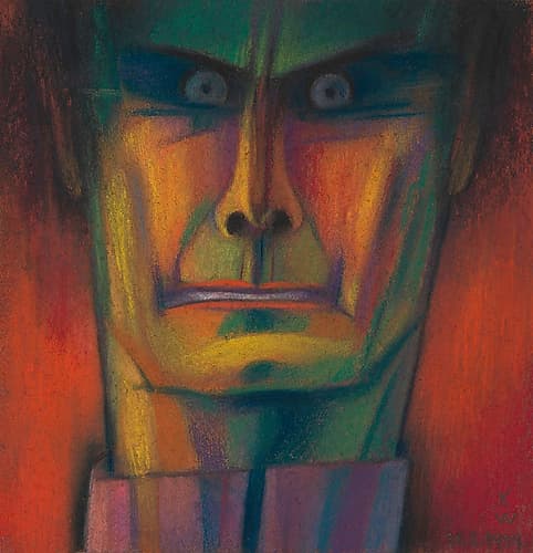 Mannliches Portrat nach Rudolf Hess 1939 Art Print