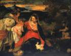 After Titians Madonna of the Rabbit 1878 Art Print