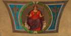 Sketch for Mosaic, Wisconsin State Capital, Justice 1912 Art Print