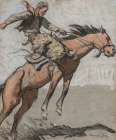 Bronco Buster 1920 Art Print