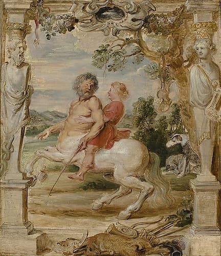 Achilles Educated by the Centaur Chiron 1630 Art Print by Peter Paul Rubens