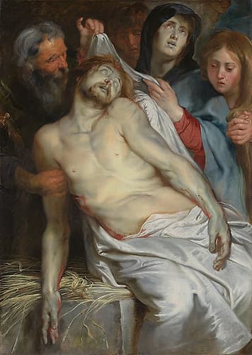 Christ on the Straw 1618 Art Print