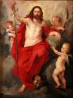Christ triumphing over Death and Sin 1615 Art Print