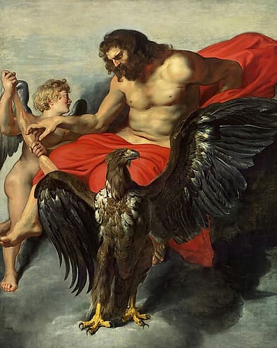 Cupid Supplicating Jupiter 1611 Art Print