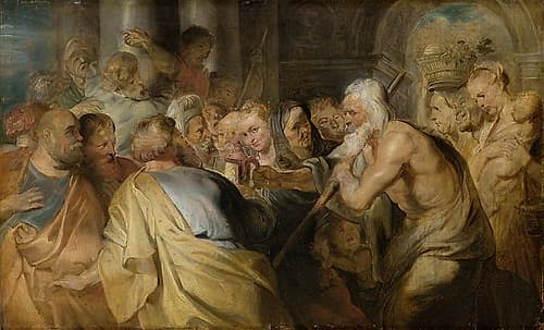 Diogenes Looking for an Honest Man 1630 Art Print