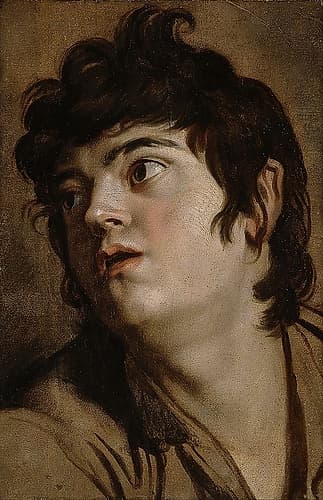 Head of a Young Man 1601 Art Print