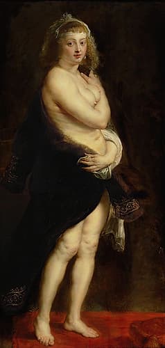 Helena Fourment in a Fur Robe 1636 Art Print