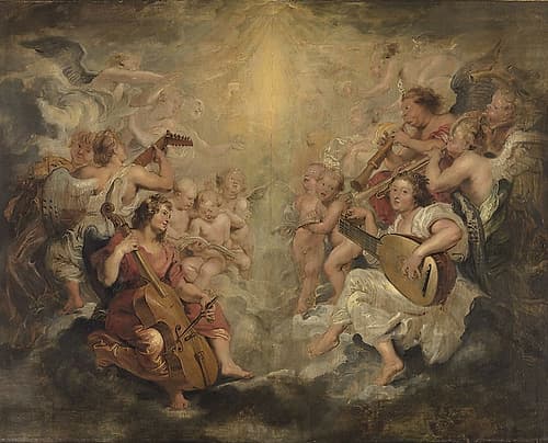 Music making angels 1626 Classical Print