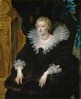 Portrait of Anne of Austria 1622 Art Print