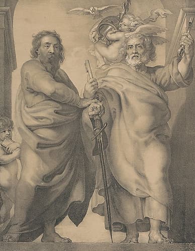 Saints Peter and Paul Renaissance Print