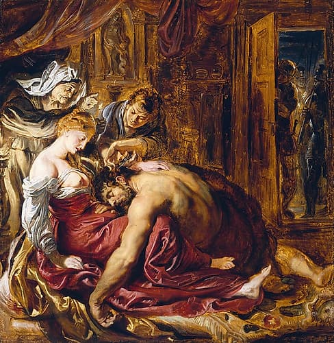 Samson and Delilah Art Print
