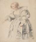 Standing Young Woman Art Print