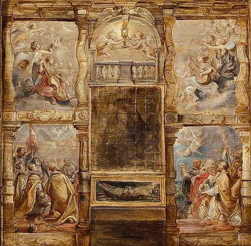The Adoration of the Eucharist 1626 Art Print
