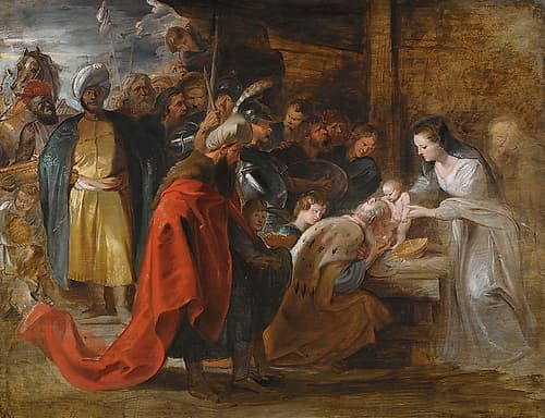 The Adoration Of The Magi Renaissance Print