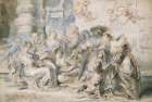 The Garden of Love right portion 1633 Art Print